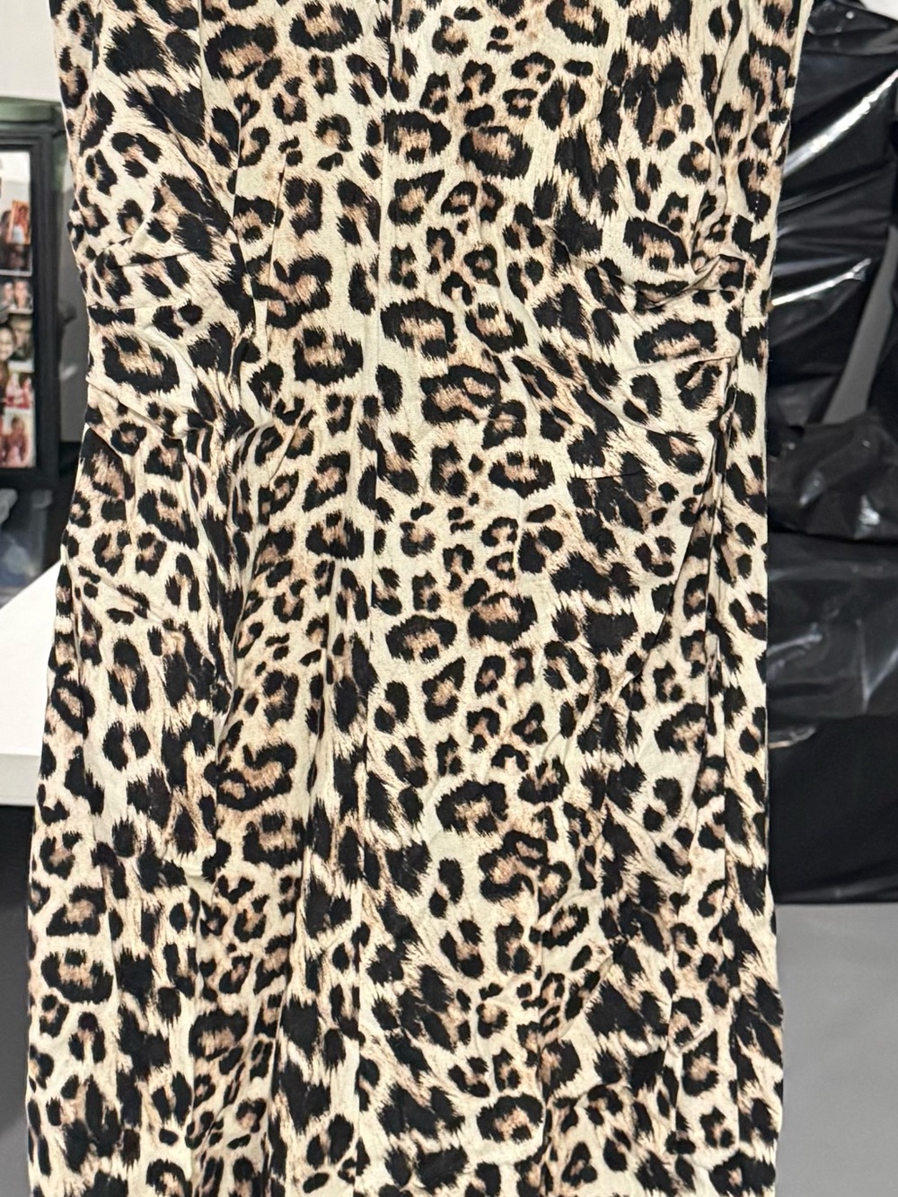 Zara Leopard Print Midi Dress - Tan & Black - Picture 2 of 5